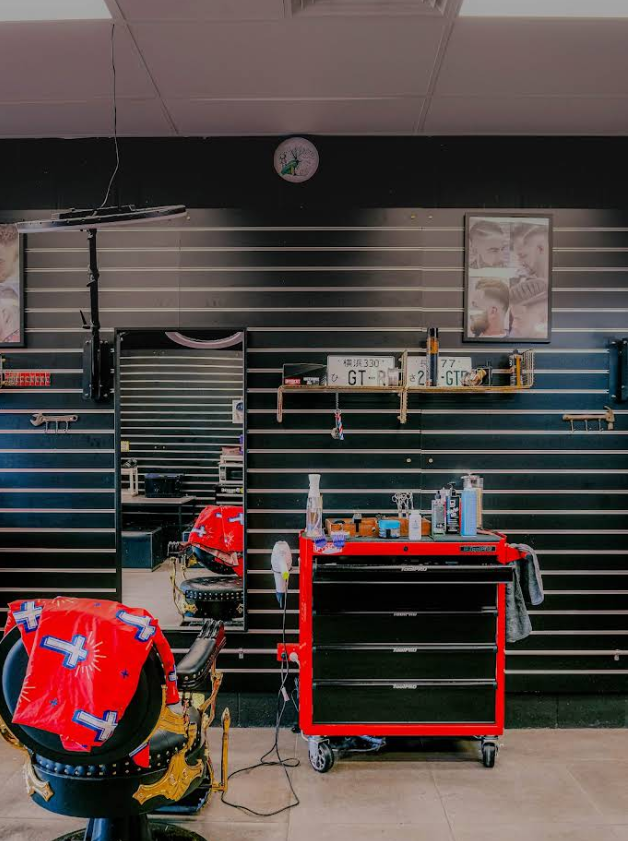 Father and Son Barbershop interior